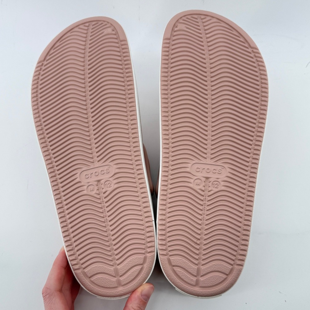 Crocs Off Court Adult Clog Pink Clay White Men 12/Women 14 208371-6TY Casual New - Picture 7 of 8